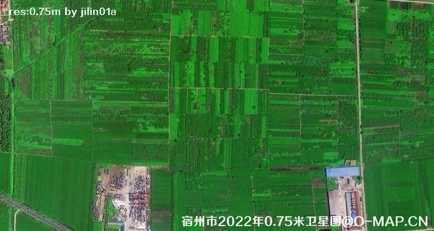 安徽省宿州市乡村0.75米分辨率卫星图