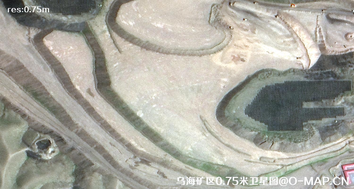 内蒙古自治区乌海市矿区0.75米卫星图