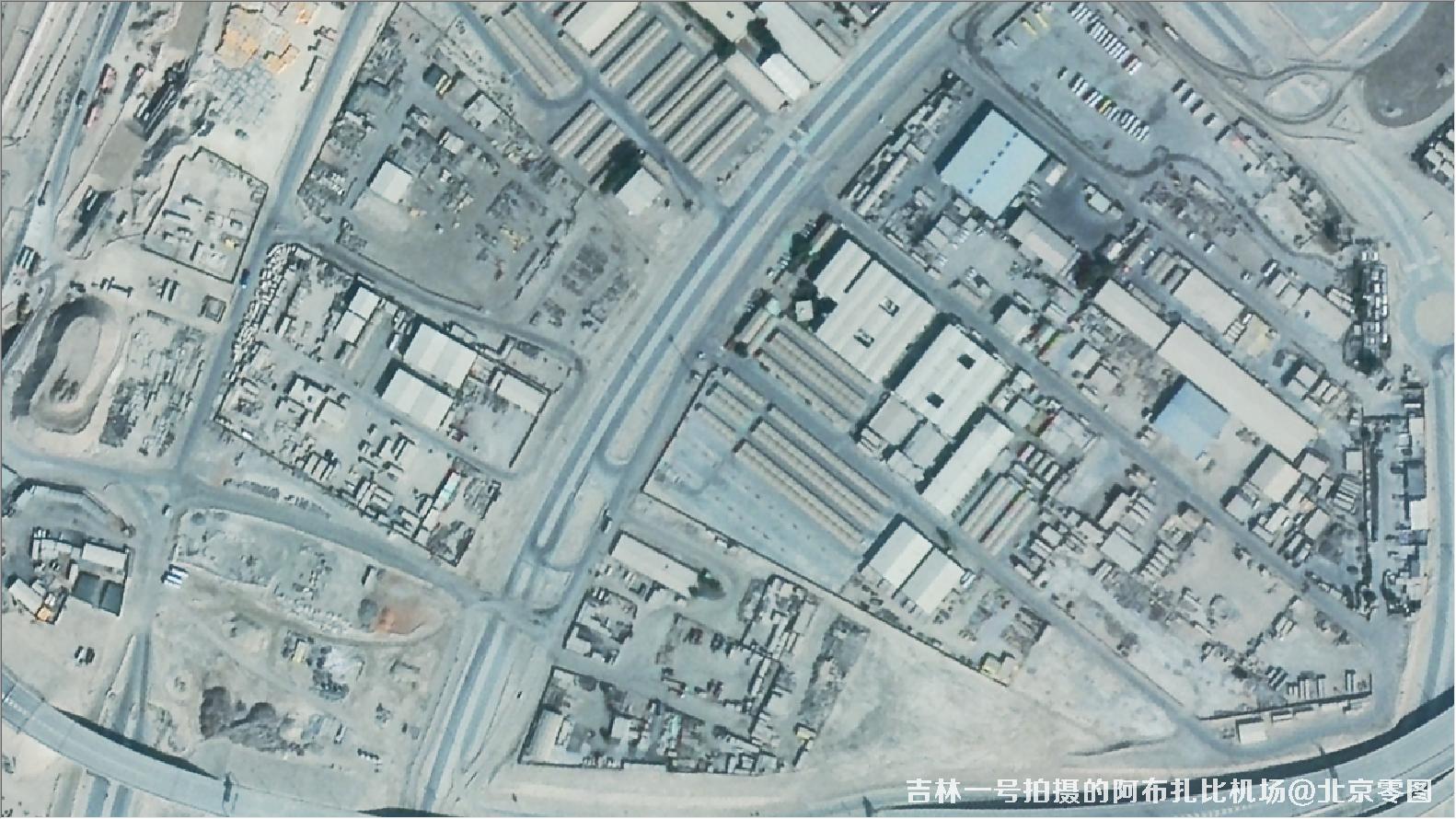 吉林一号02A卫星拍摄的阿布扎比机场卫星图