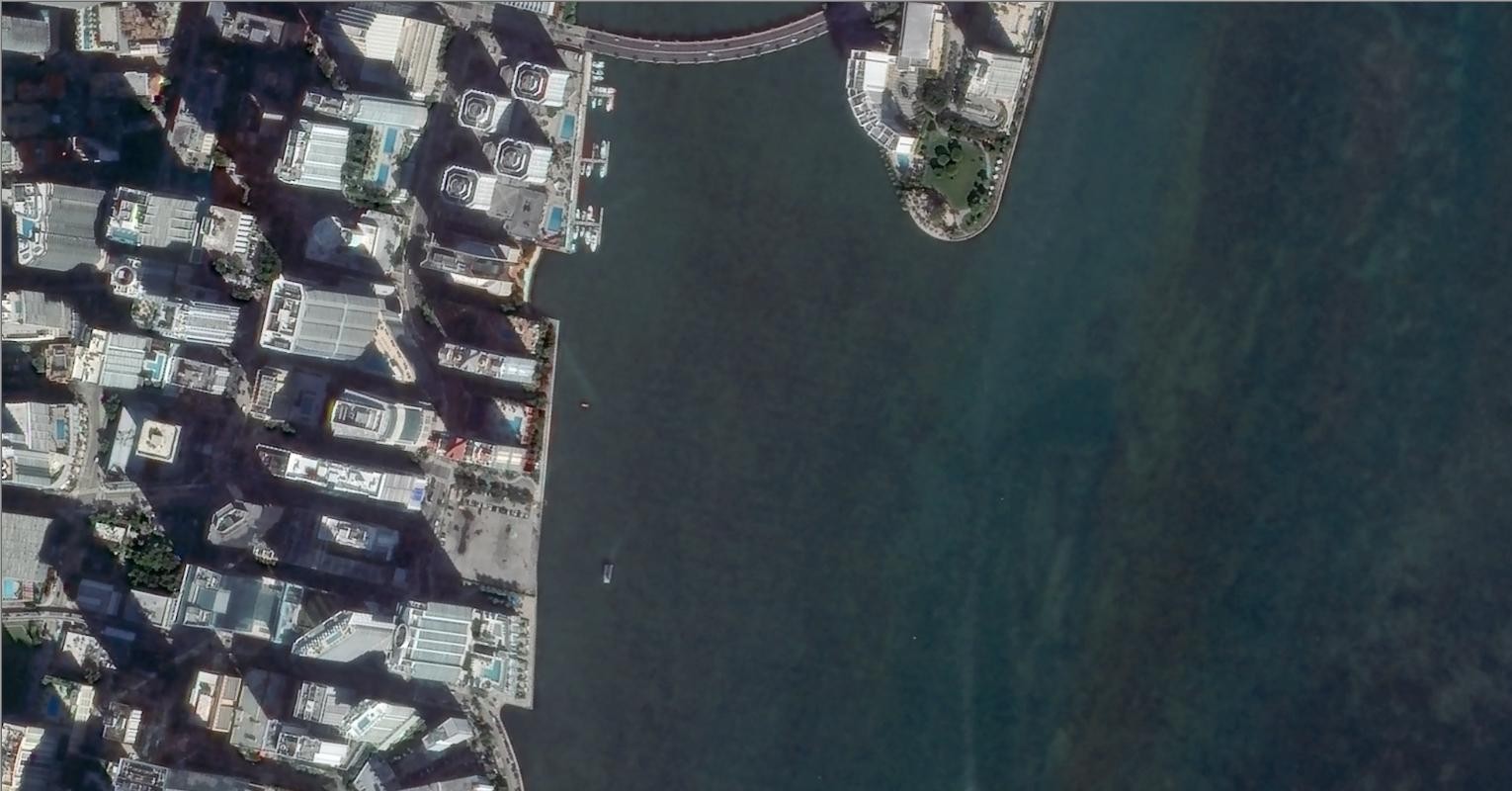 吉林一号拍摄的迈阿密卫星图