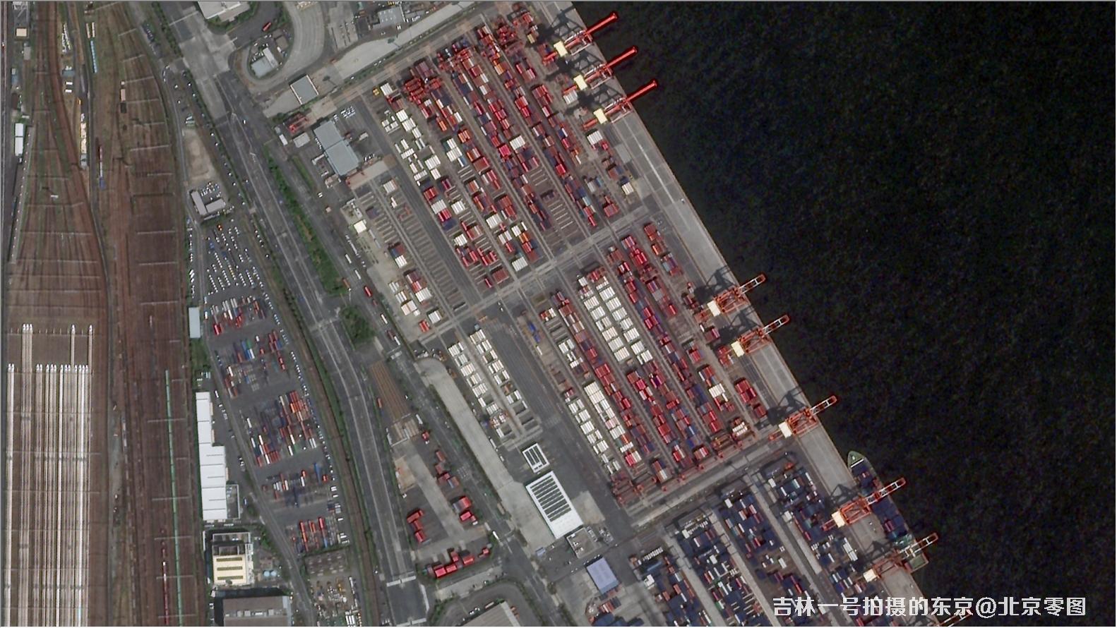 吉林一号卫星拍摄的东京卫星图