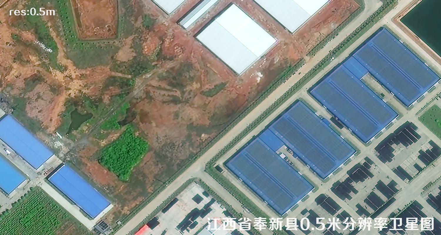 江西省宜春市奉新县2022年0.5米卫星遥感影像图