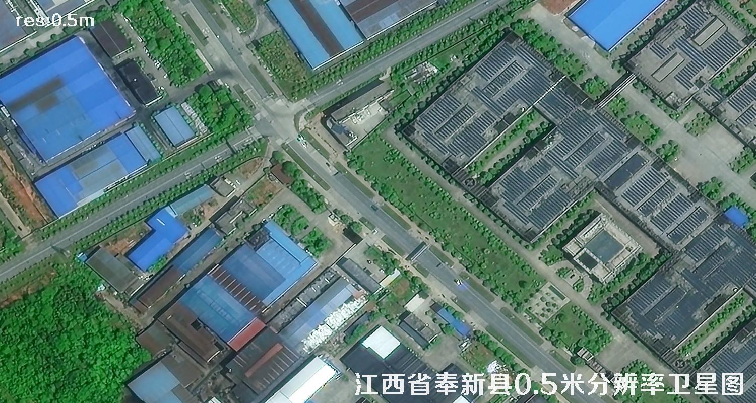 江西省宜春市奉新县2022年0.5米卫星遥感影像图