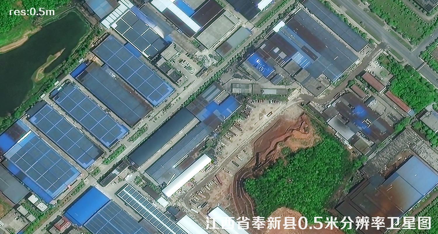 国产0.5米卫星拍摄的地图数据样图