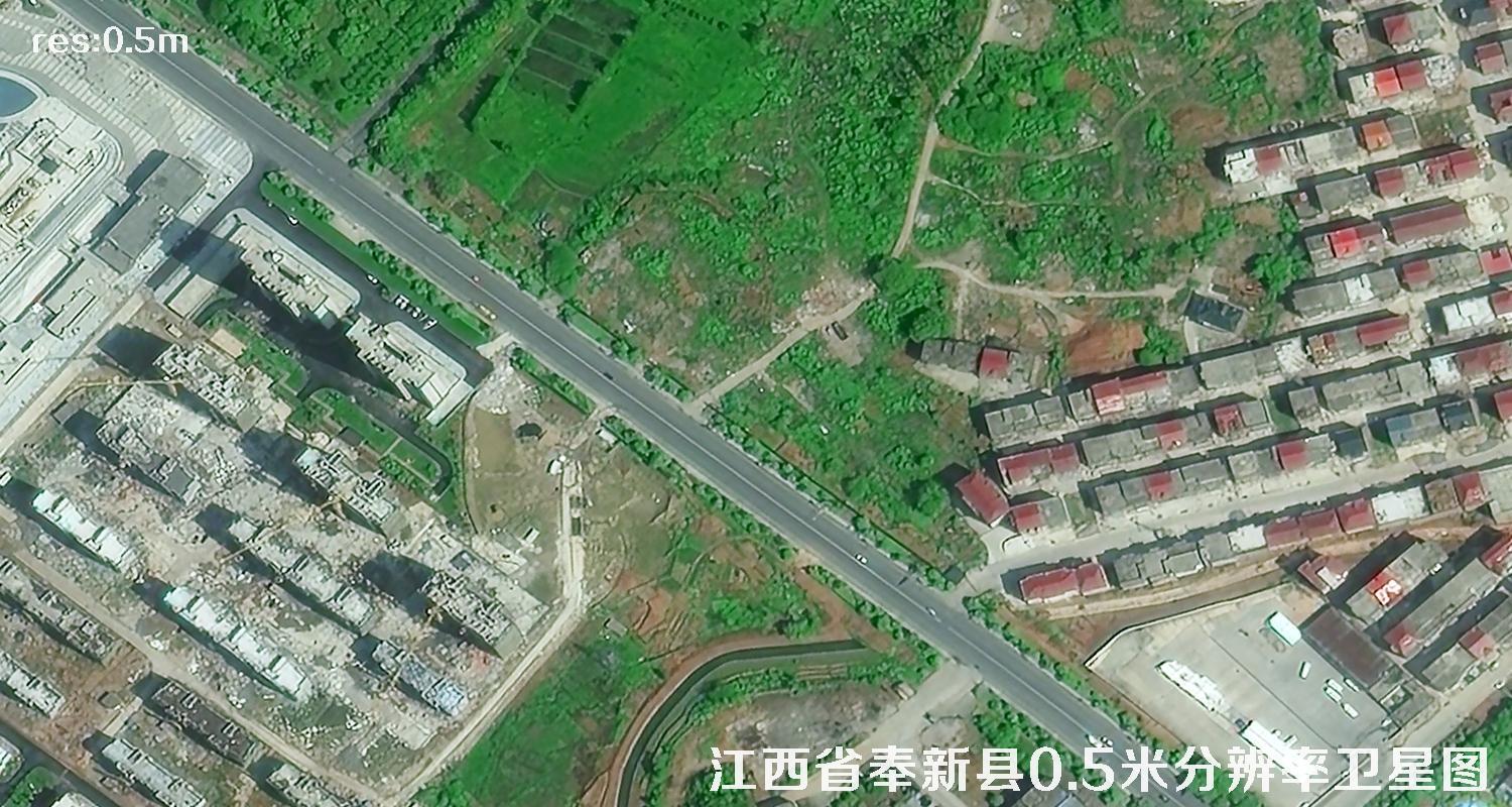 江西省宜春市奉新县2022年0.5米卫星遥感影像图