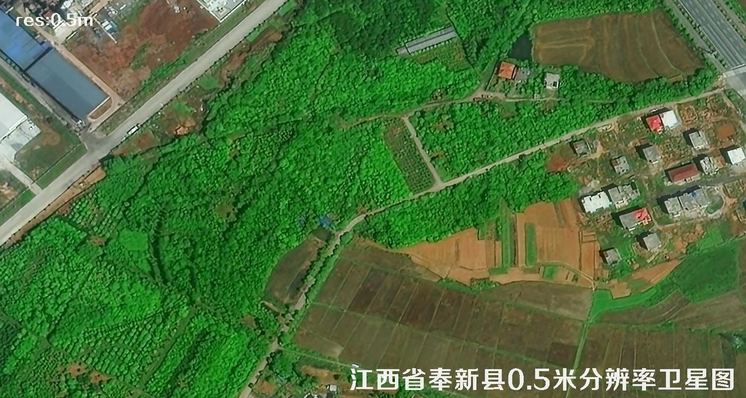 国产0.5米卫星拍摄的卫星影像图