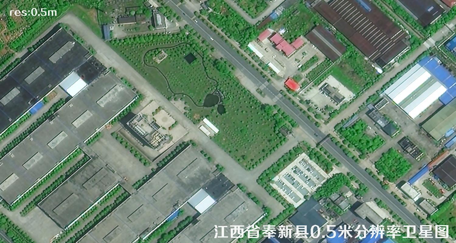 吉林一号高分卫星拍摄的0.5米分辨率卫星图