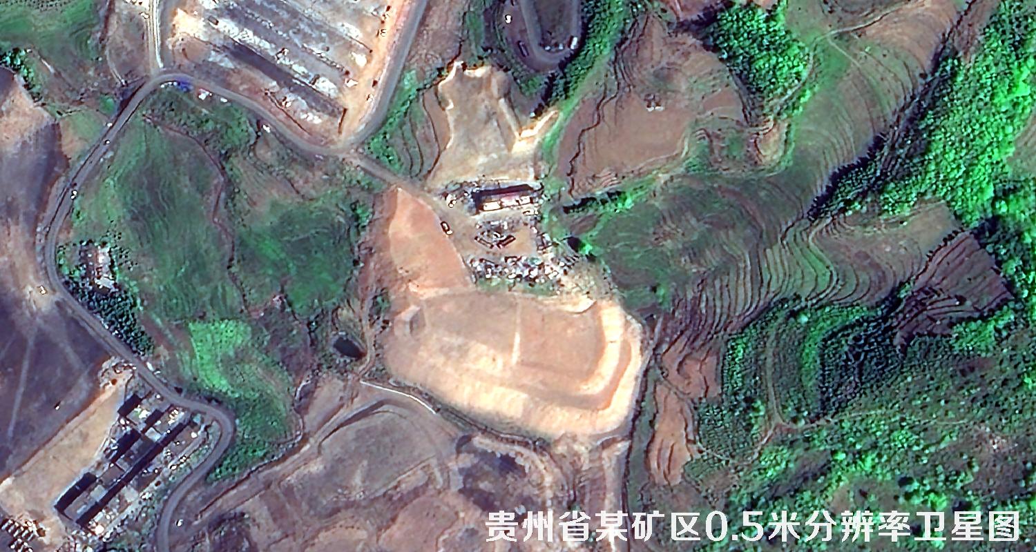 贵州省晴隆县矿区2022年0.5米卫星图