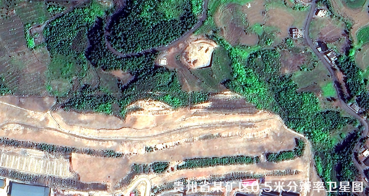 贵州省晴隆县矿区2022年0.5米卫星图