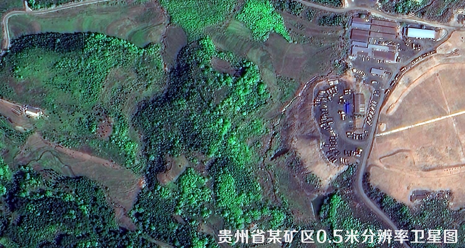 贵州省晴隆县矿区2022年0.5米卫星图