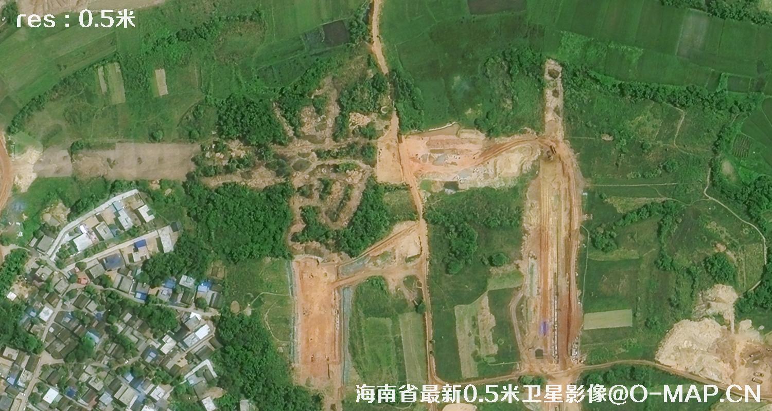 海南省2023年最新0.5米分辨率卫星图