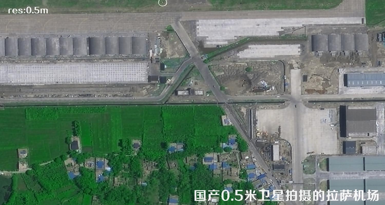 国产0.5米分辨率卫星拍摄的影像图片