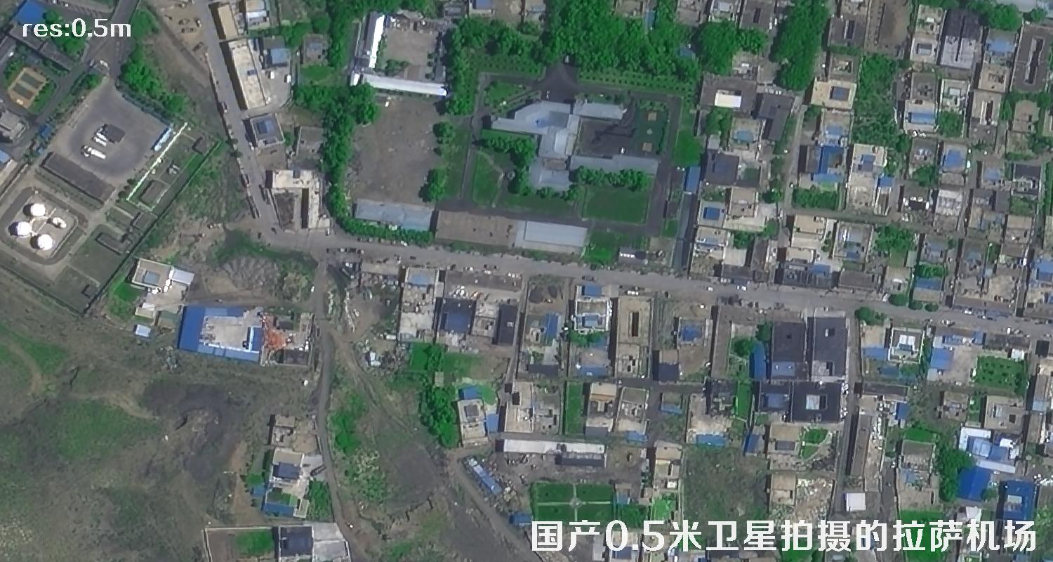 国产0.5米分辨率卫星拍摄的影像图
