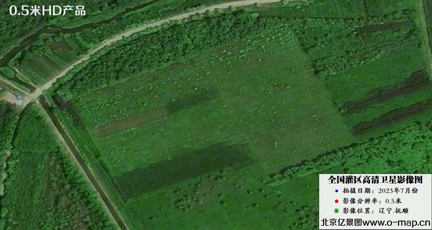 辽宁省抚顺市前甸灌区最新0.5米卫星影像图样例