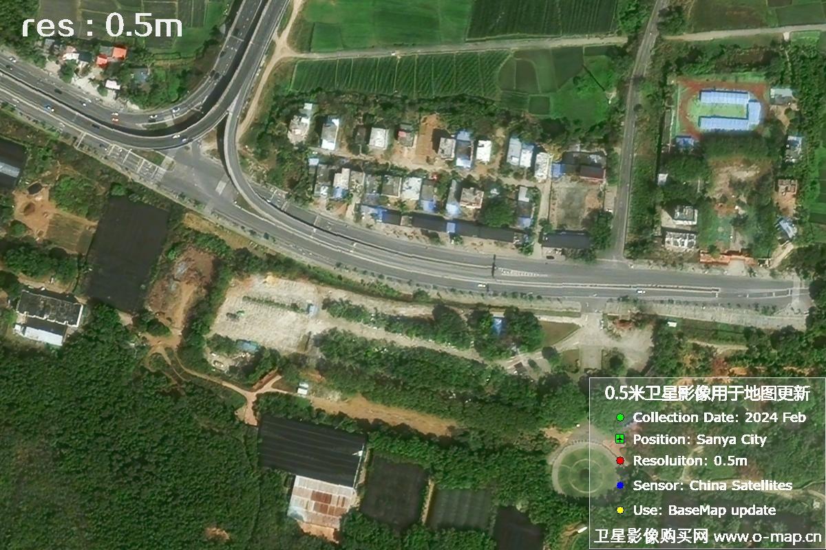 海南省三亚市2024年2月份0.5米卫星影像图