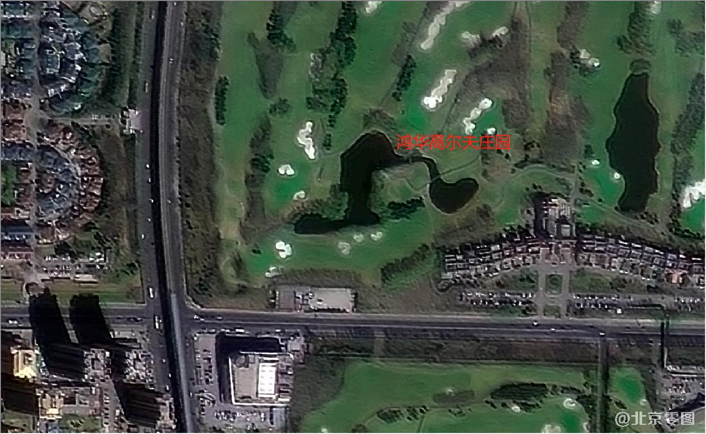 吉林一号光学A星拍摄的青年湖公园卫星图
