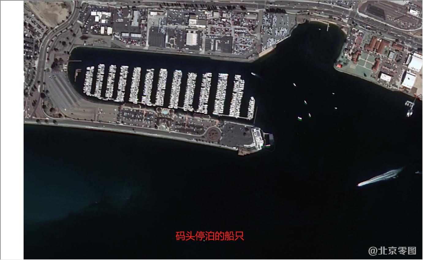 吉林一号卫星样图-停泊的船只