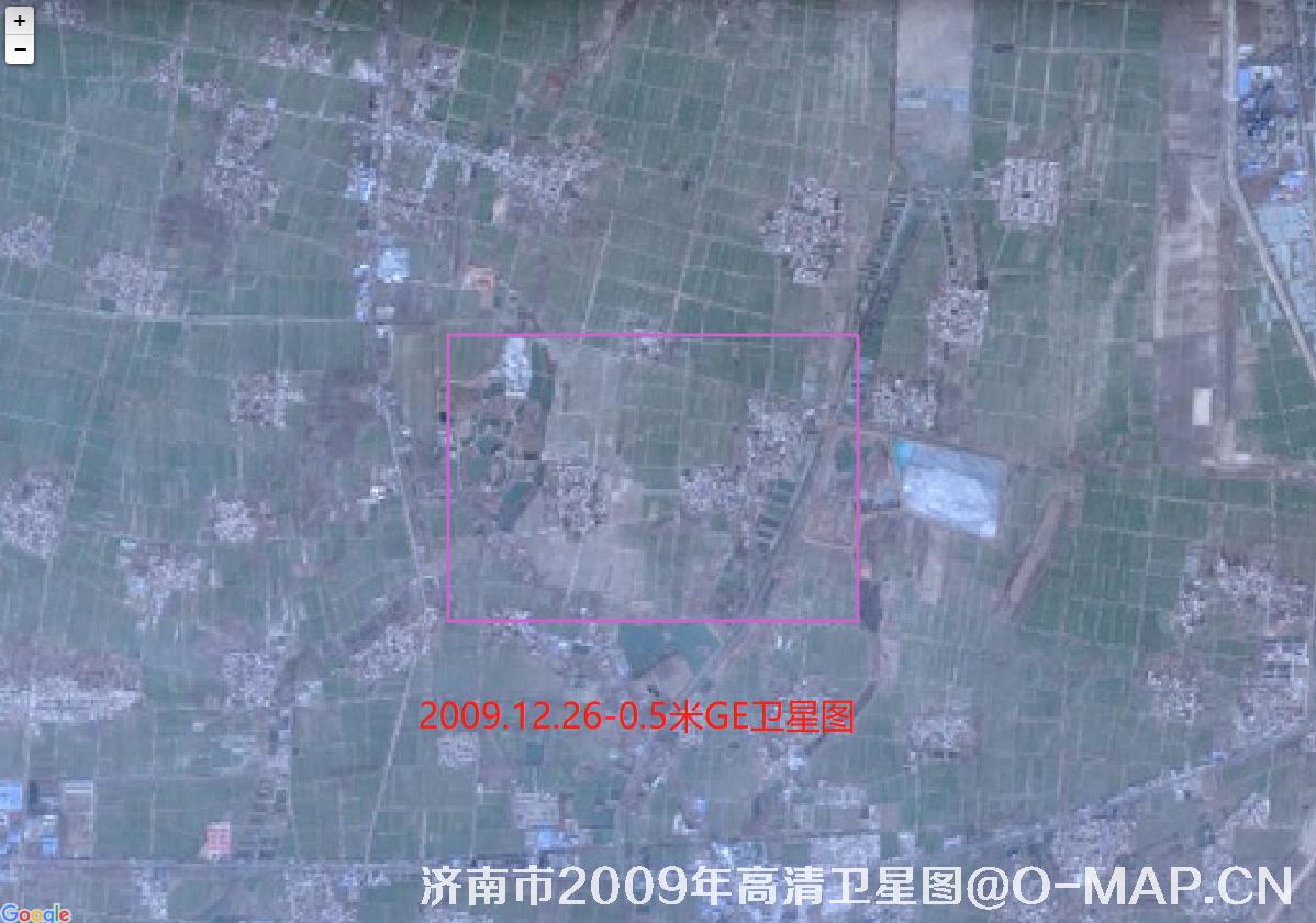 山东省济南市赵家村2009年12月份GeoEye卫星图