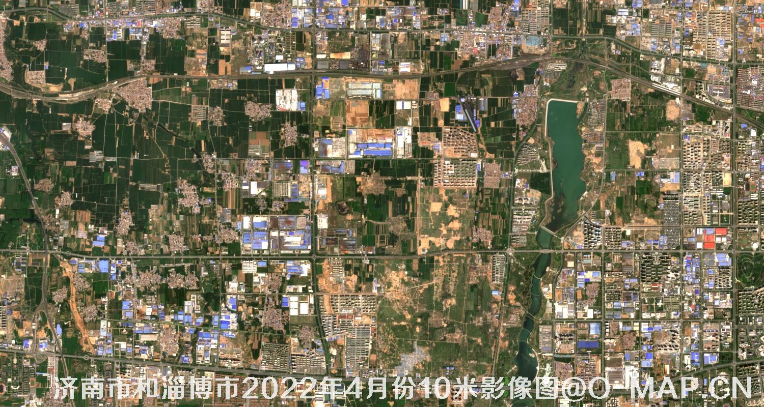 山东省济南市和淄博市2022年4月份10米影像图
