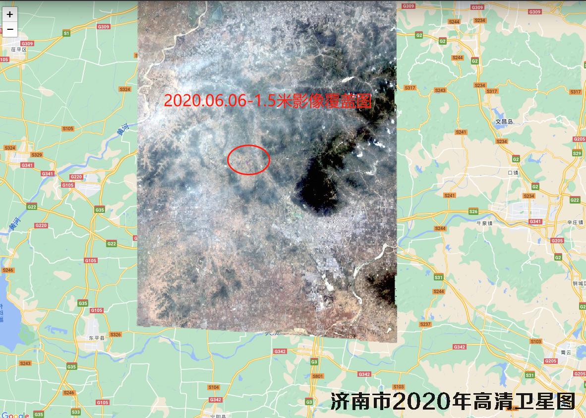 山东省济南市长清区万德镇官庄村2020年卫星图查询结果