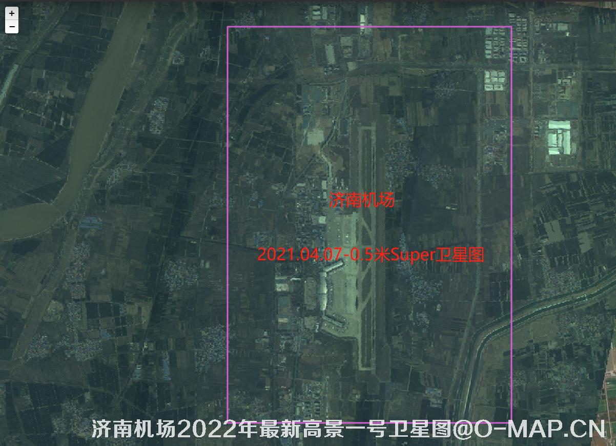 高景一号卫星2022年最新拍摄的济南遥墙机场卫星图