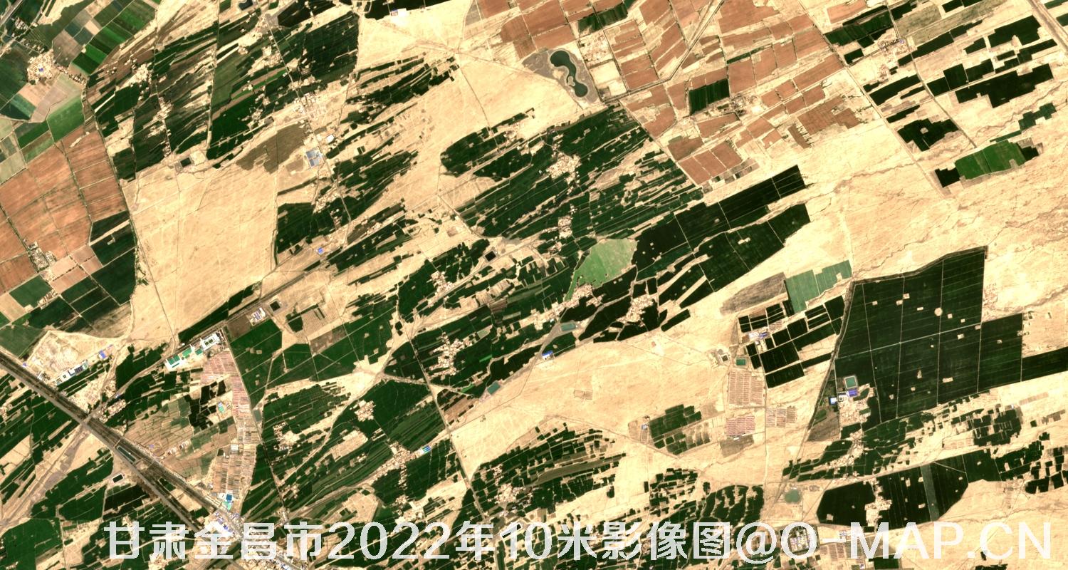 甘肃省金昌市2022年最新10米分辨率影像图