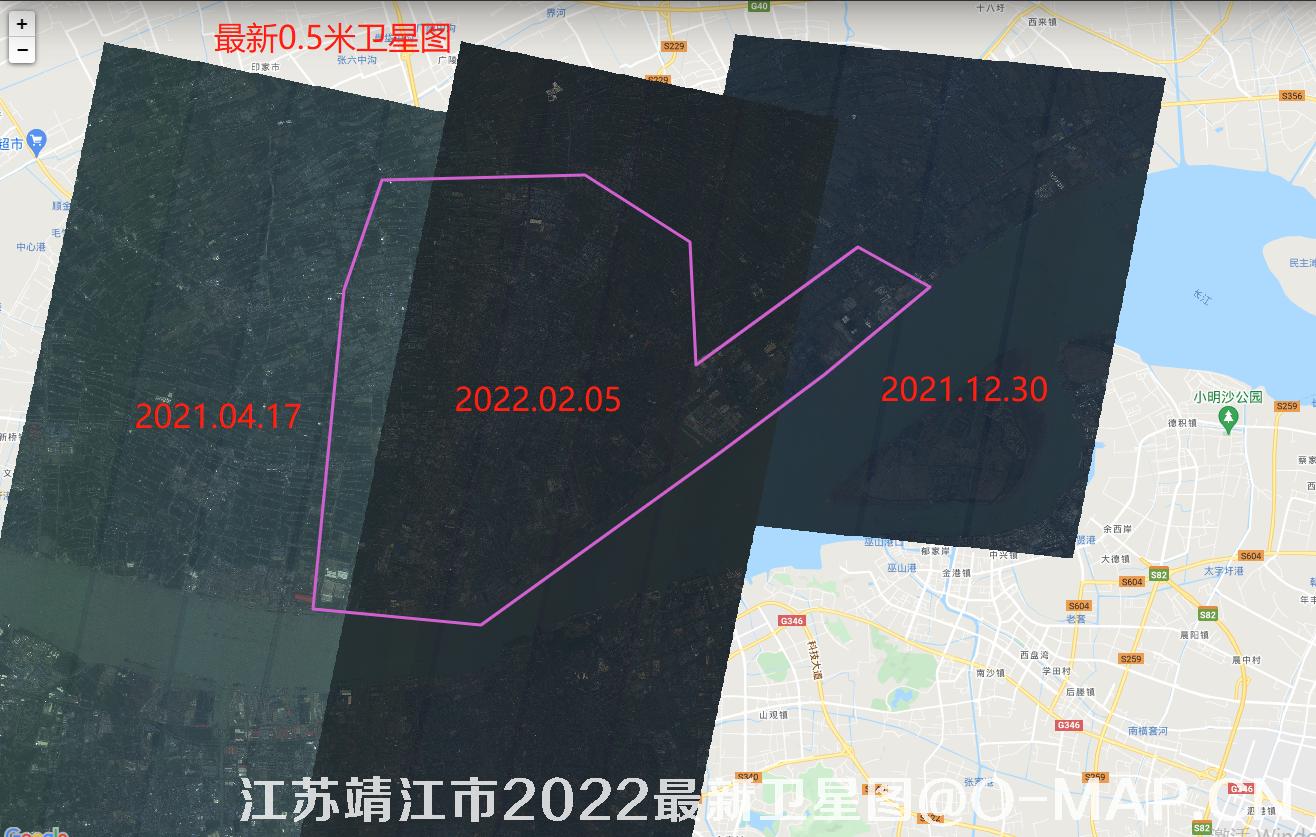 江苏省靖江市2022年最新高景一号卫星影像图