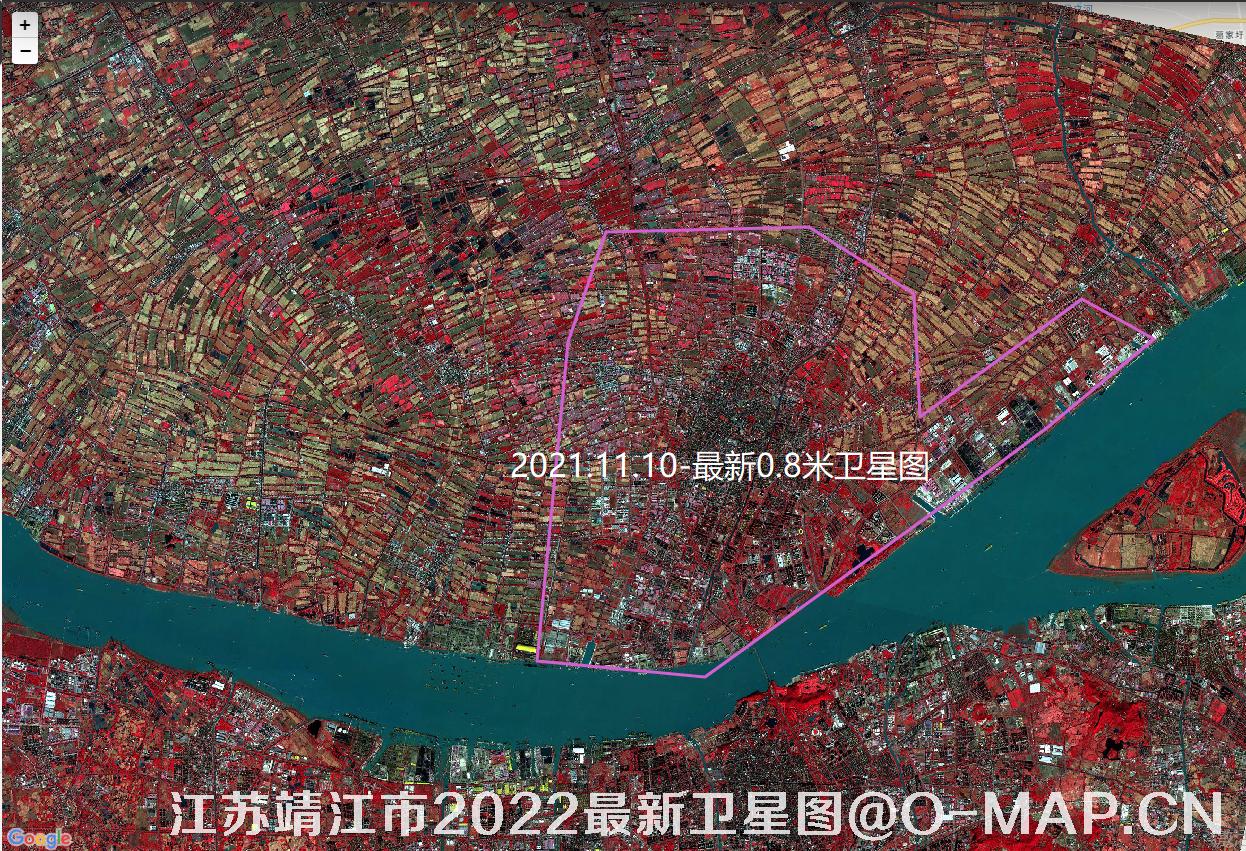江苏省靖江市2021年最新高分2号卫星影像图