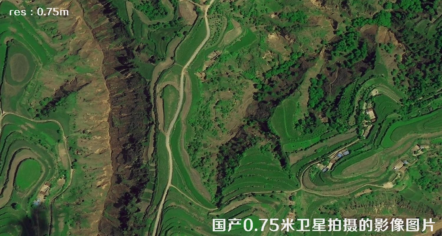 国产0.75米卫星拍摄的河南省安阳县最新图片