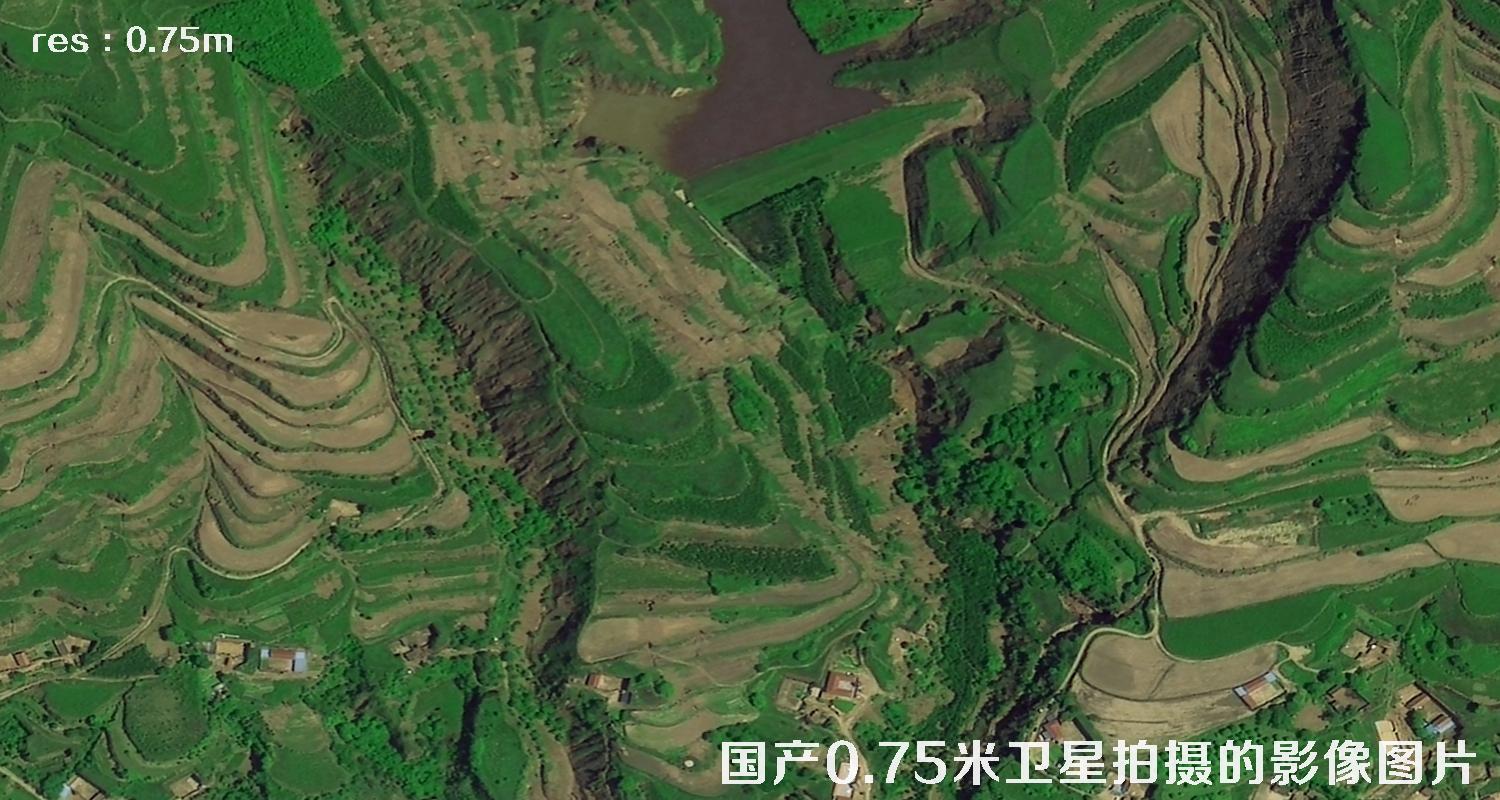 国产0.75米卫星拍摄的河南省安阳县最新图片
