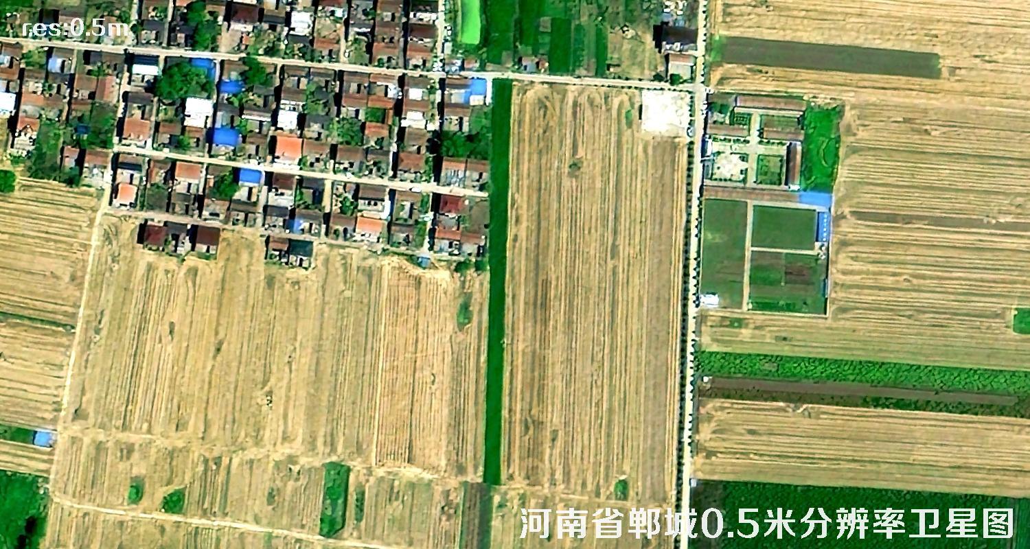 河南省周口市郸城县0.5米分辨率卫星图