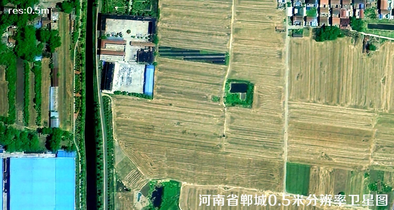 河南省周口市郸城县0.5米分辨率卫星图