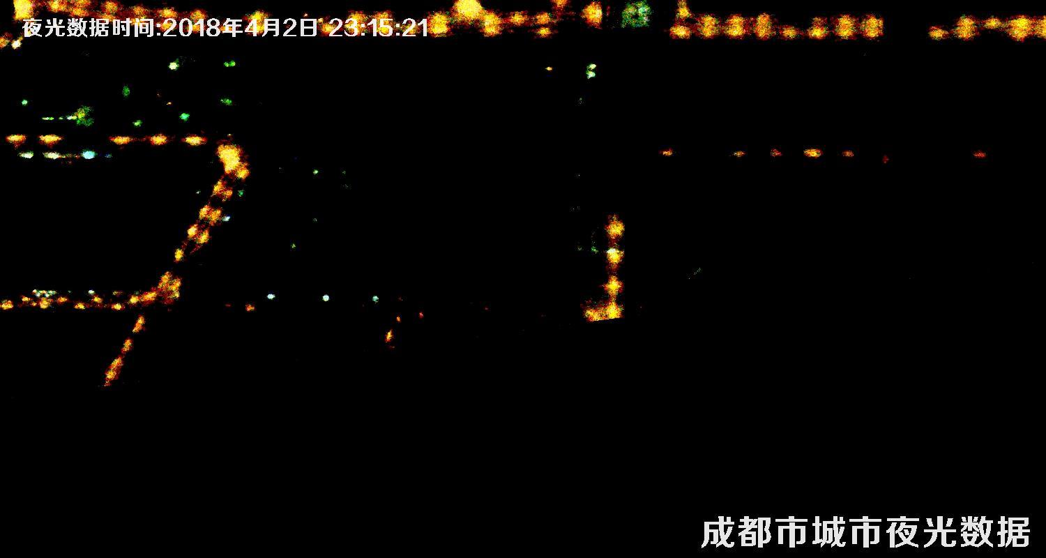 四川省成都市城市夜光数据卫星图