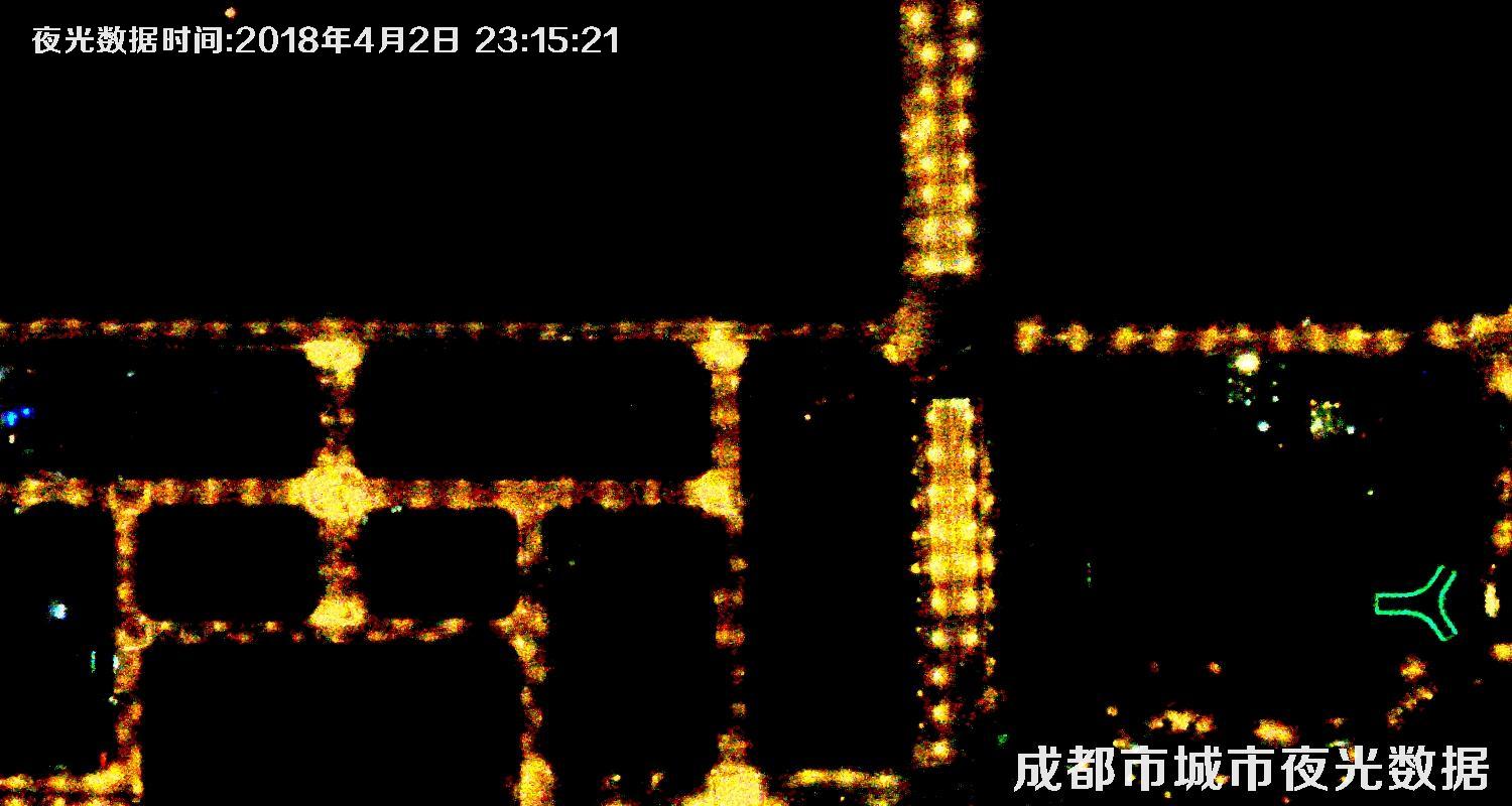 四川省成都市城市夜光数据卫星图