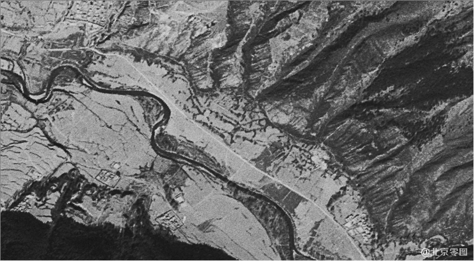 keyhole锁眼卫星拍摄的卫星图-河流河道