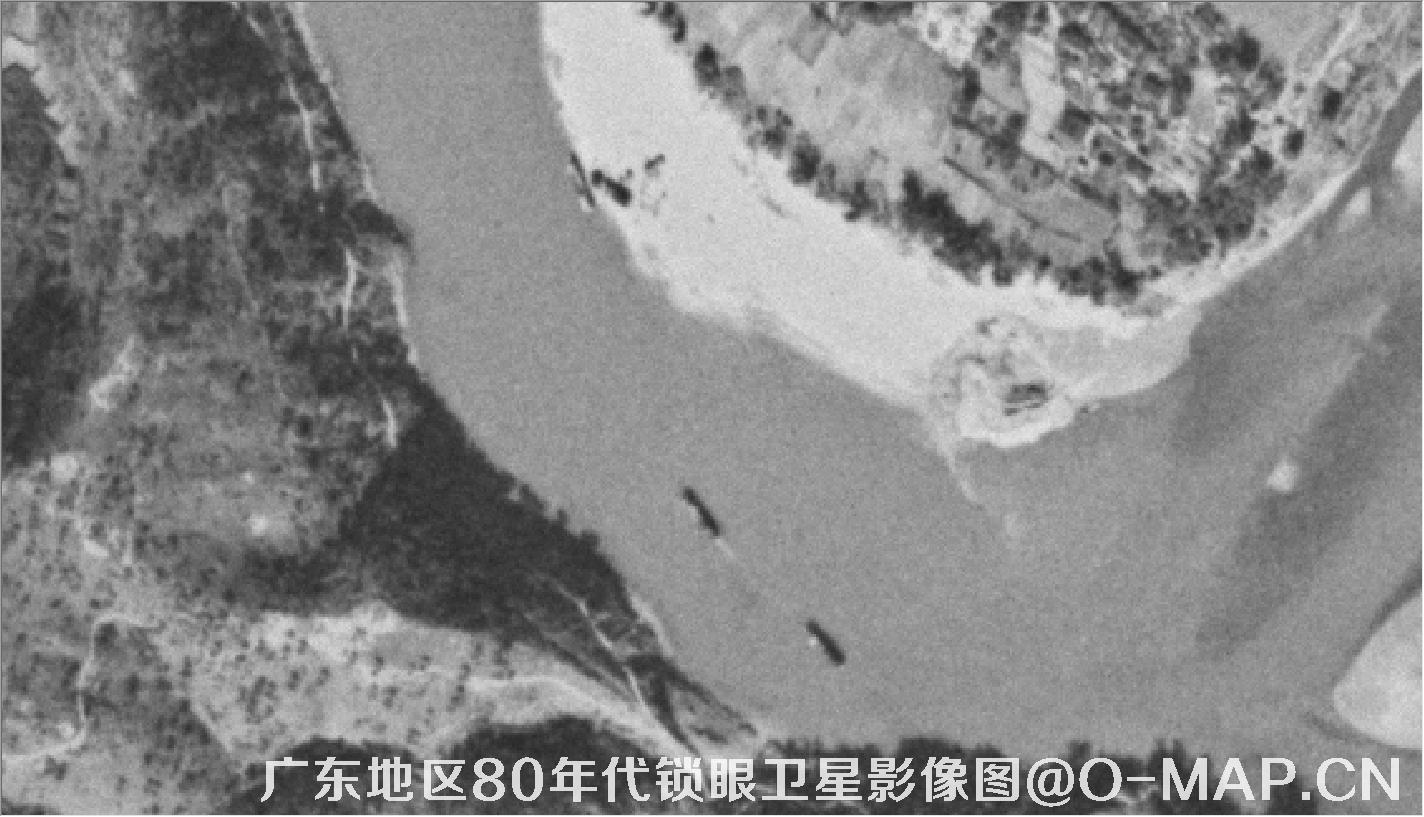 广东地区80年代KeyHole锁眼卫星影像图