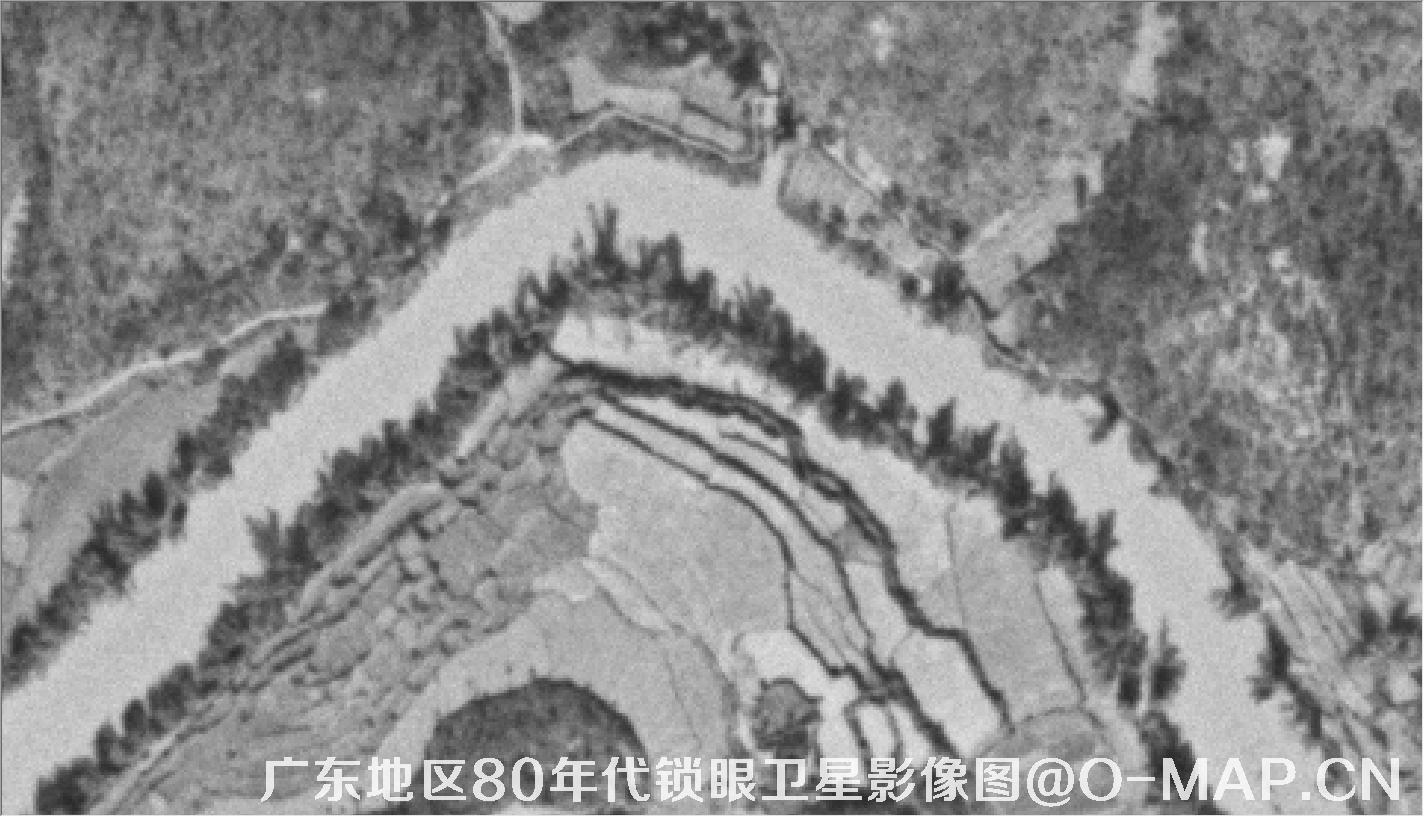 广东地区80年代KeyHole锁眼卫星影像图