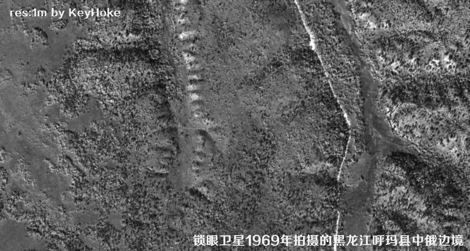 七八十年代的1米黑白卫星图