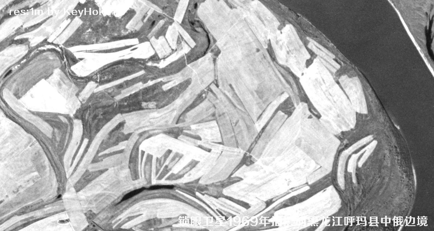 KeyHole锁眼卫星拍摄的高清黑白历史图像