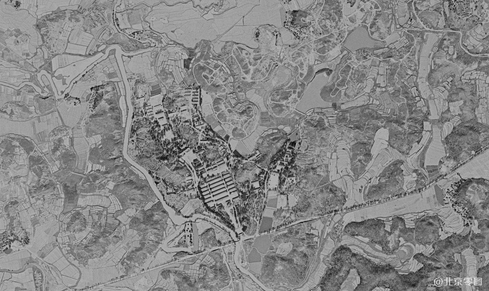 1976年惠城区锁眼卫星影像图