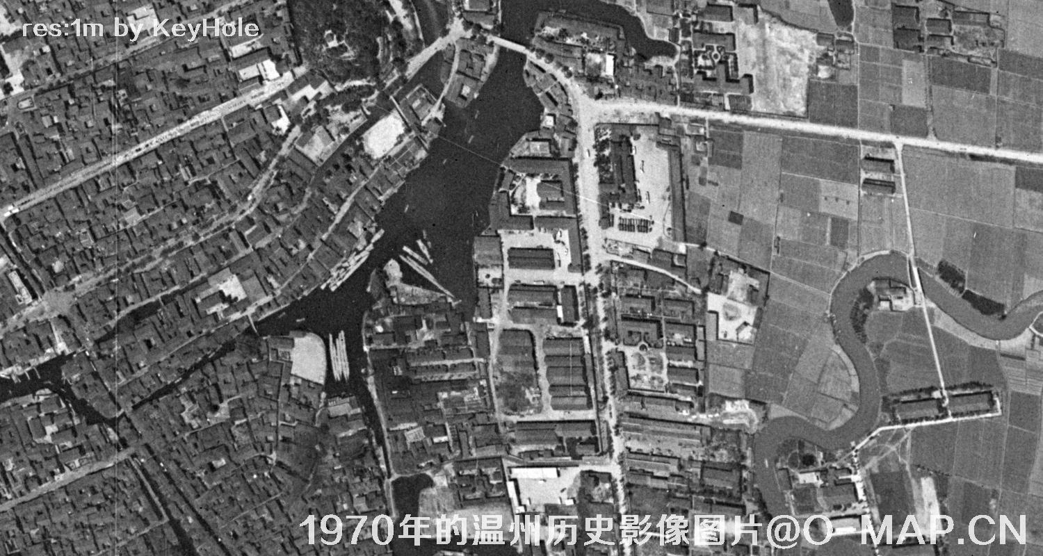 七十年代的浙江省温州市历史影像图