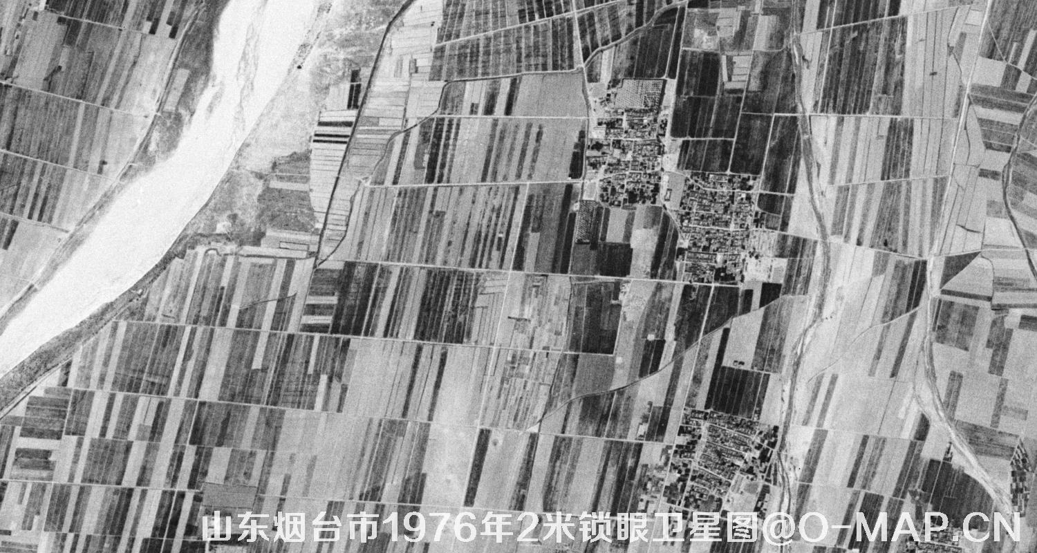 山东省烟台市1976年2米KeyHole锁眼卫星历史地图