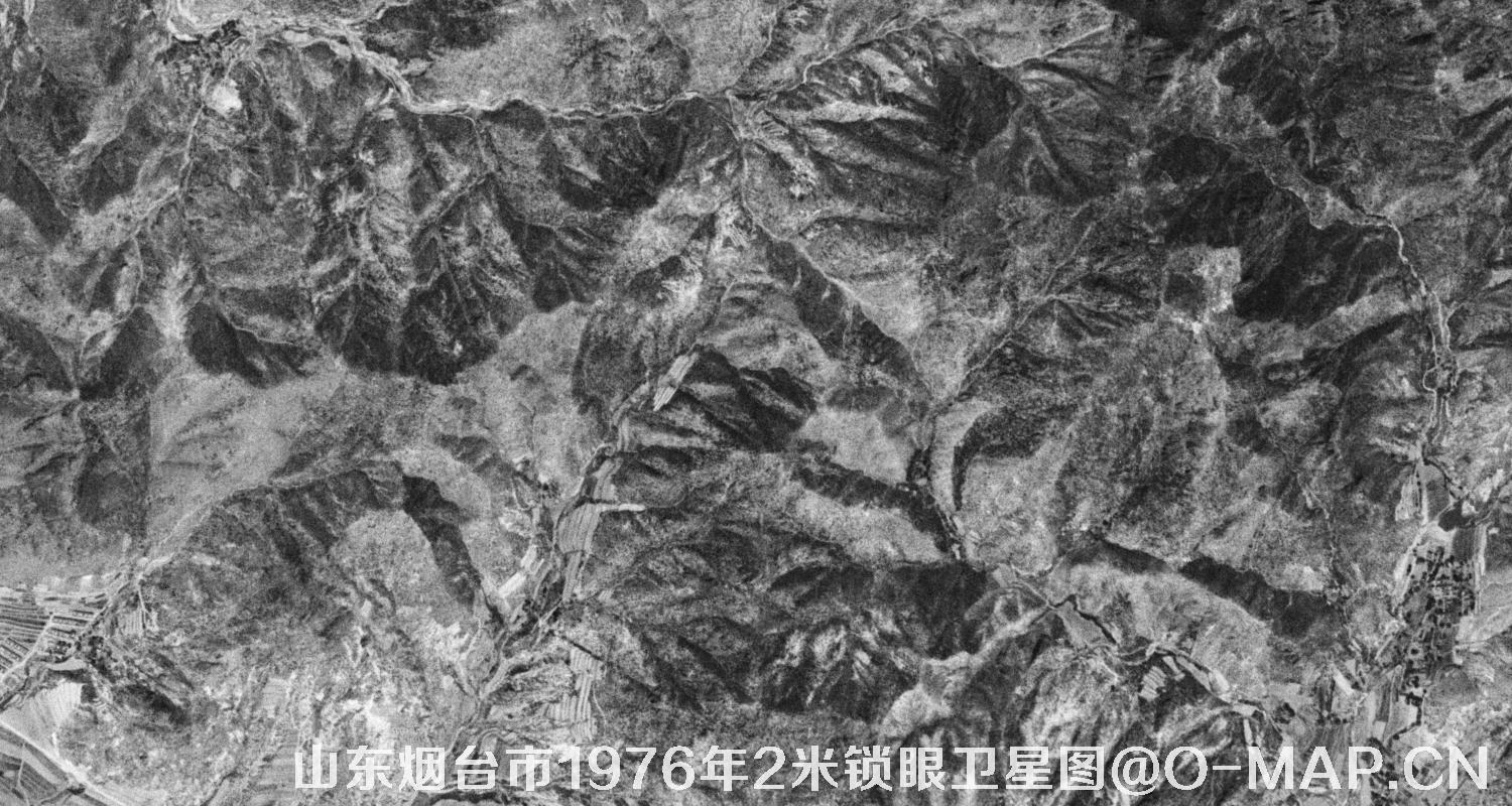 山东省烟台市1976年2米KeyHole锁眼卫星历史地图