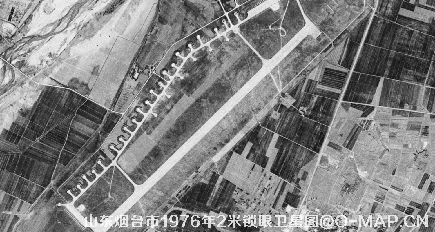 山东省烟台市1976年2米KeyHole锁眼卫星历史地图