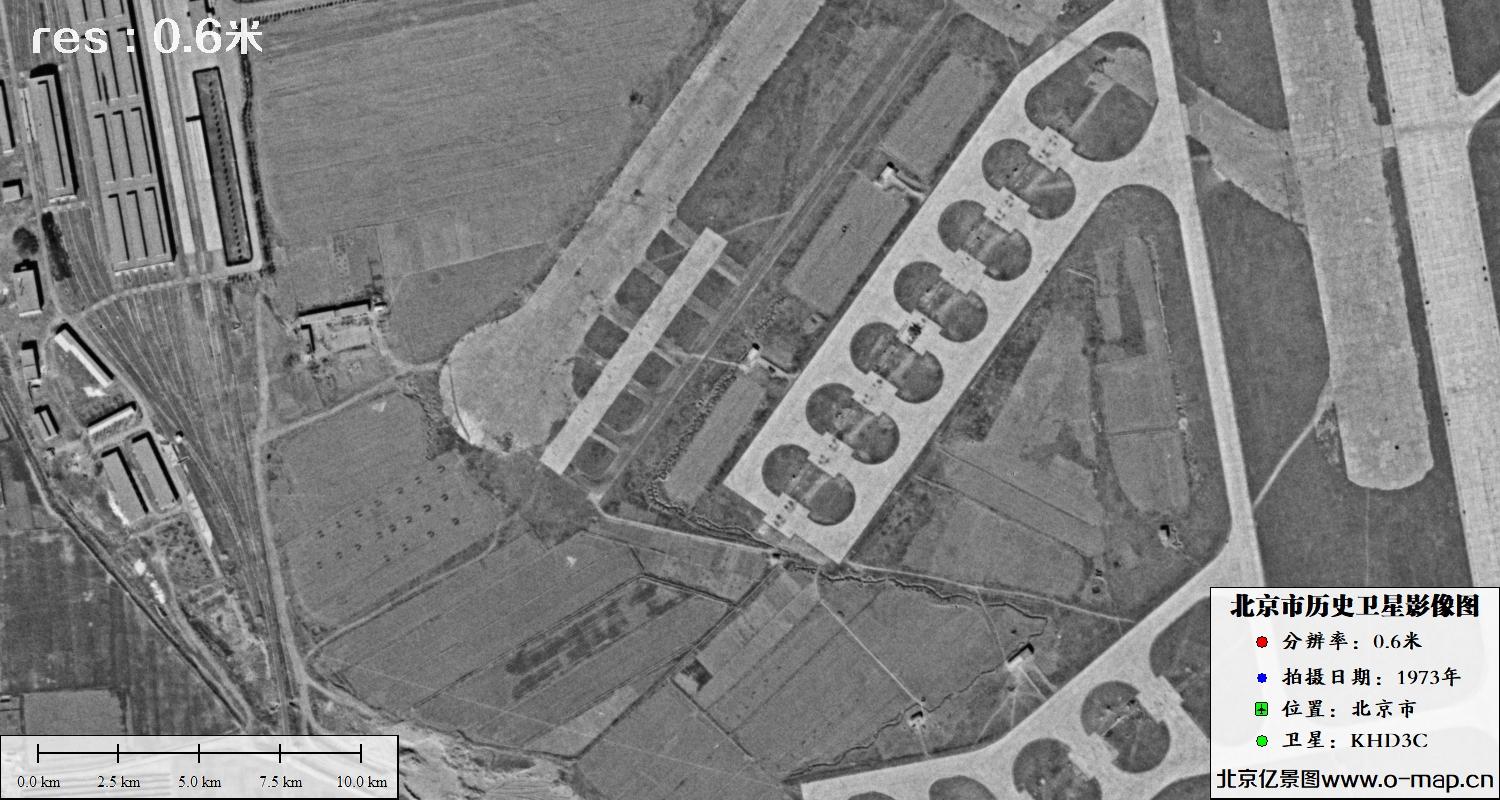 北京市七十年代0.6米分辨率KHD3C影像数据