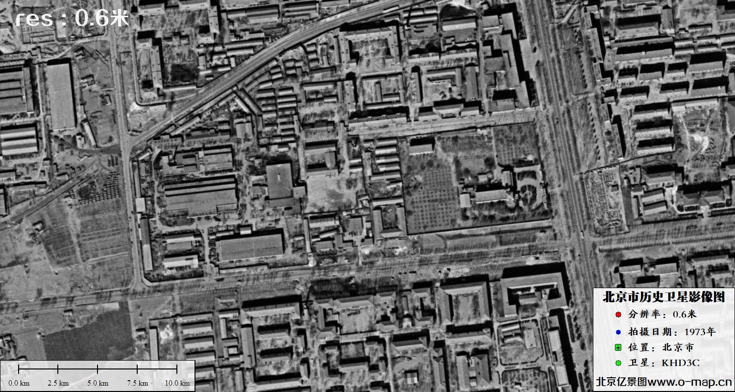 北京市七十年代0.6米分辨率KHD3C影像数据