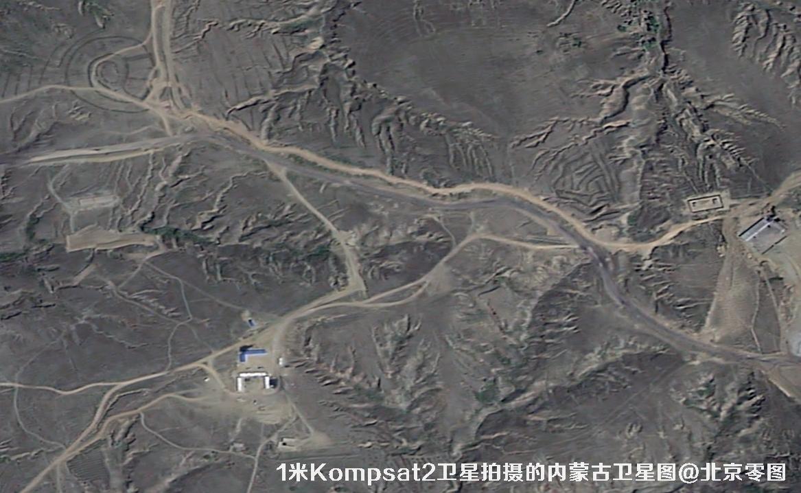 Kompsat2卫星拍摄的1米分辨率影像图