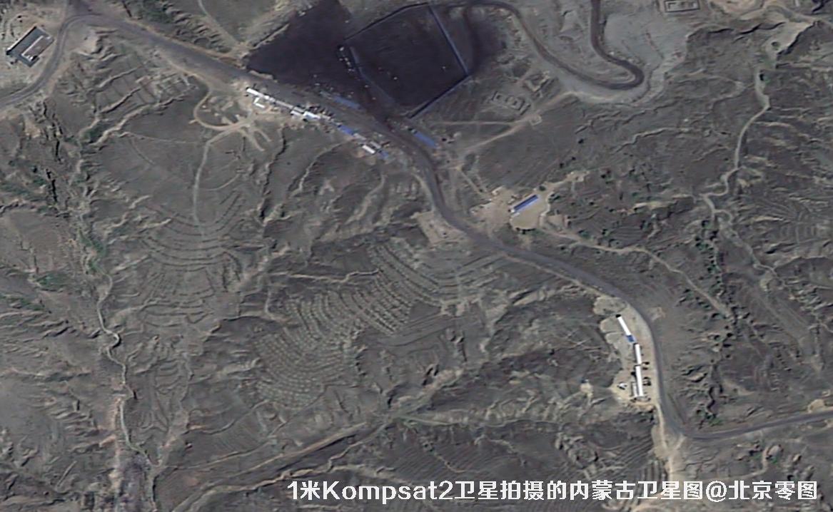 Kompsat2卫星拍摄的1米分辨率影像图