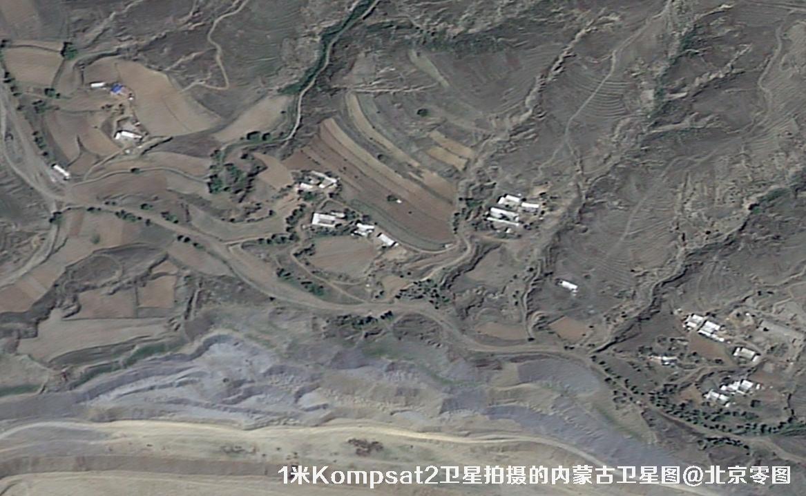 Kompsat2卫星拍摄的1米分辨率卫星图