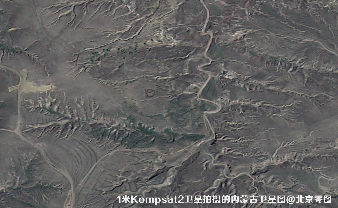 Kompsat2卫星拍摄的1米分辨率影像图